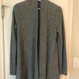 Le Lis Jabbar Striped Open Drape Cardigan